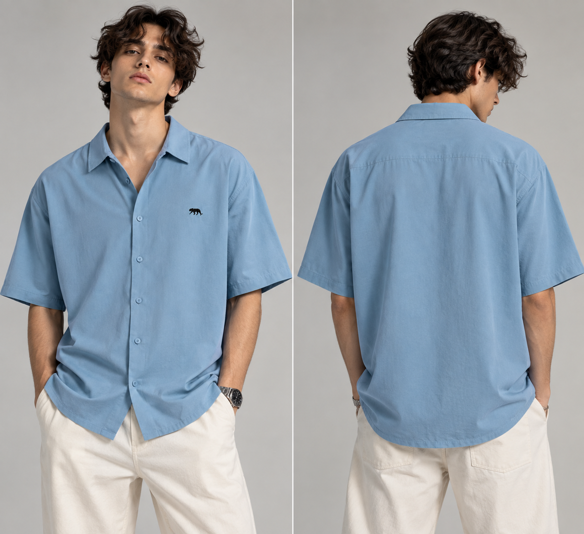 Unisex Oversized Shirt - Baby Blue