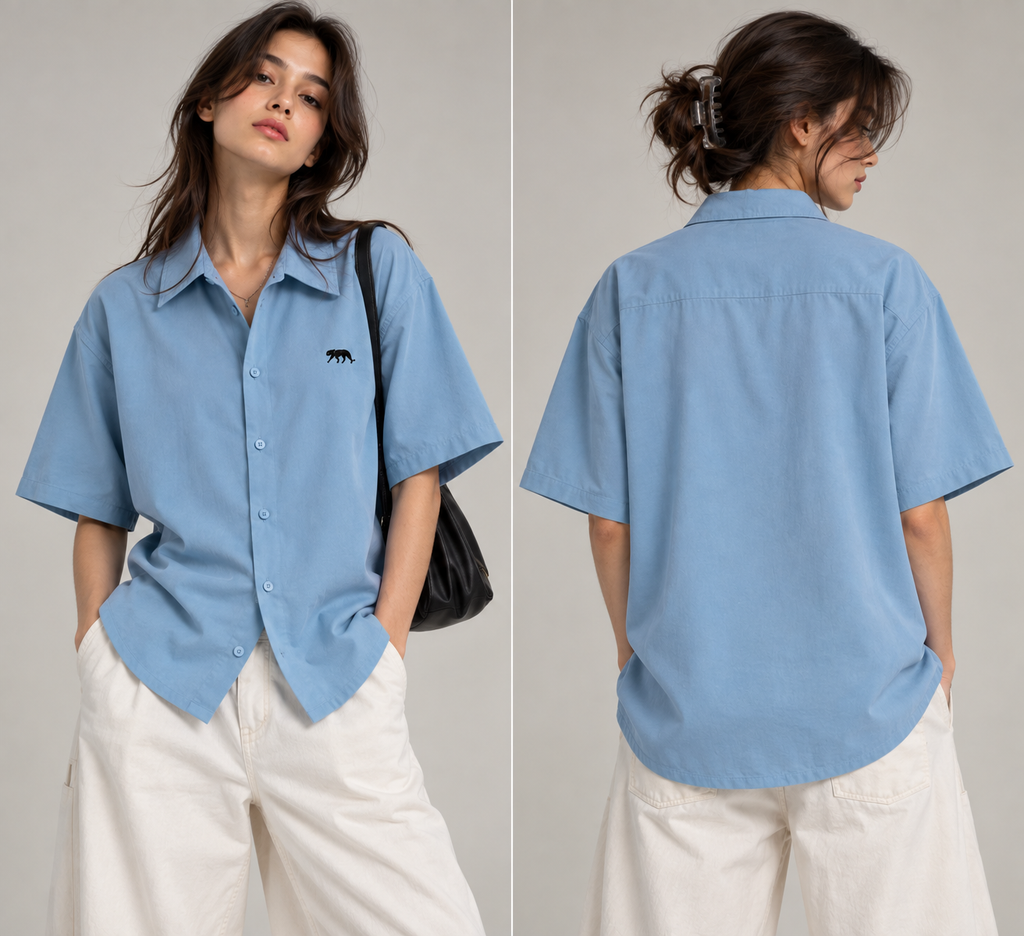 Unisex Oversized Shirt - Baby Blue
