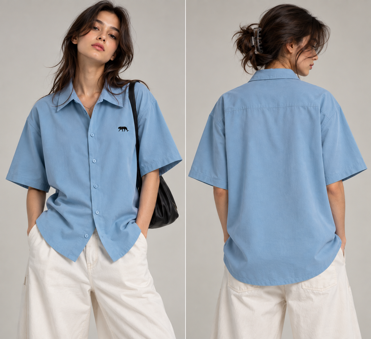 Unisex Oversized Shirt - Baby Blue