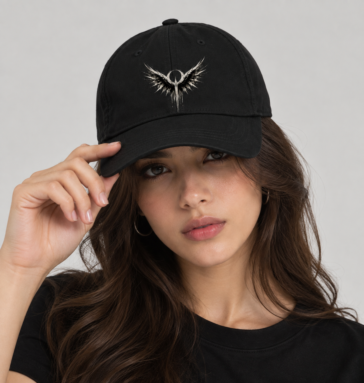 Noir Wing Minimalist BaseBall Cap